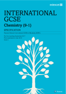 Pearson Edexcel International GCSE Chemistry: Specification